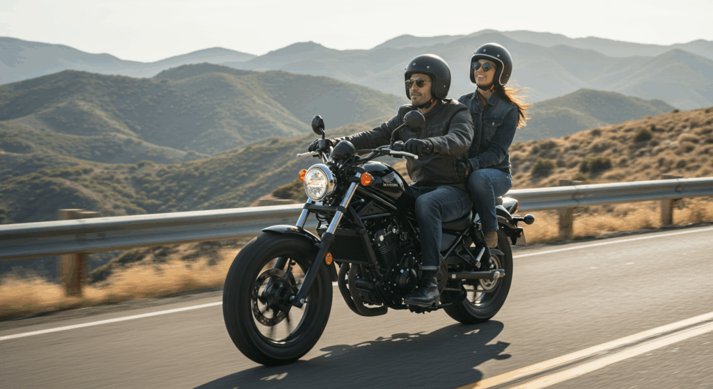 レブル 250 での「2人乗り」(タンデム)を快適にする