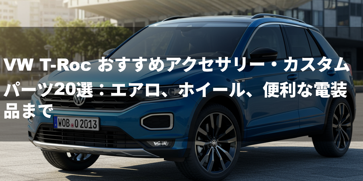 VW T-Roc おすすめアクセサリー・カスタムパーツ20選：エアロ、ホイール、便利な電装品まで