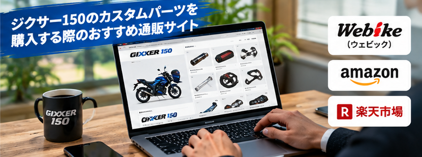 ジクサー150のカスタムパーツを購入する際のおすすめ通販サイト